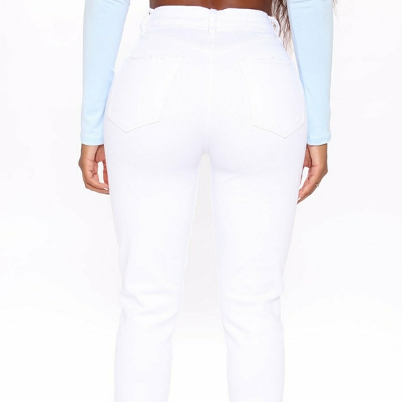 love you long time distressed mom jeans - Picture 3 of 4